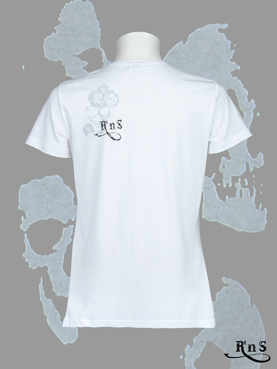 Tee-shirt Femme Rock'n Skull - L'original Blanc